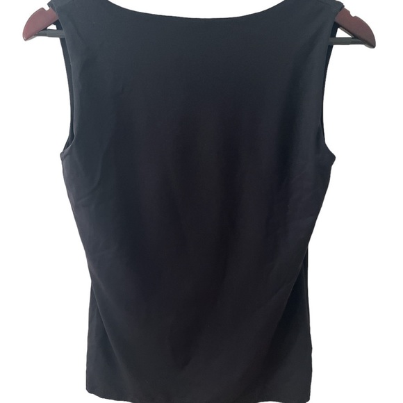 Zara black lined tank top. Size large. - Picture 2 of 6